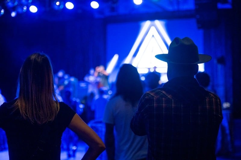 Annie Eifler and GCE partner Sam Austin at a private client event in 2024, photographed by Sarah Austin