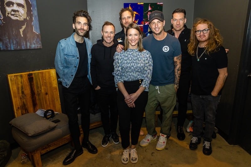Annie Eifler with OneRepublic at a private event booked by Gulf Coast Entertainment